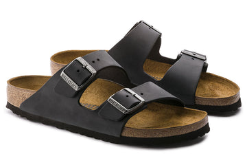 Birkenstock Arizona R Black Oiled Leather Unisex #color_black